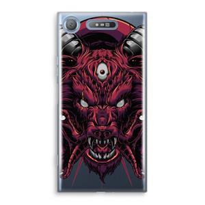 CaseCompany Hell Hound and Serpents: Sony Xperia XZ1 Transparant Hoesje