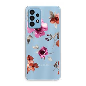 CaseCompany Geschilderde bloemen: Samsung Galaxy A52 Transparant Hoesje