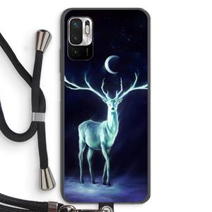 CaseCompany Nightbringer: Xiaomi Redmi Note 10 5G Transparant Hoesje met koord