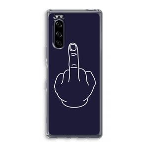 CaseCompany F**k U: Sony Xperia 5 Transparant Hoesje