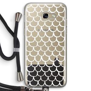CaseCompany Dakpannetjes: Samsung Galaxy A5 (2017) Transparant Hoesje met koord