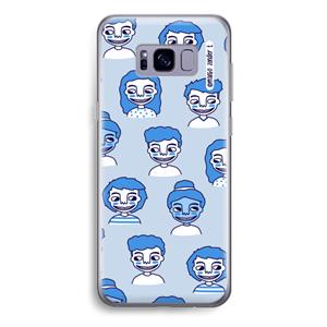 CaseCompany Gezichtjes: Samsung Galaxy S8 Plus Transparant Hoesje