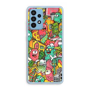 CaseCompany Vexx City: Samsung Galaxy A52 Transparant Hoesje