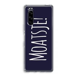 CaseCompany Moatsje!: Sony Xperia 5 Transparant Hoesje