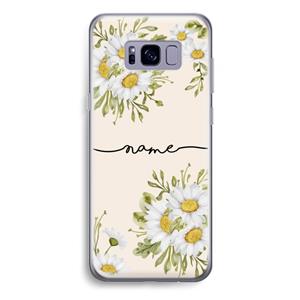 CaseCompany Daisies: Samsung Galaxy S8 Plus Transparant Hoesje