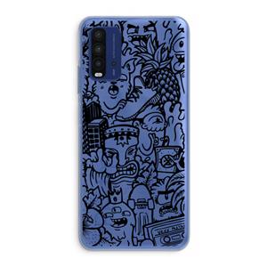 CaseCompany Vexx Black Mixtape: Xiaomi Redmi 9T Transparant Hoesje