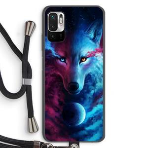 CaseCompany Where Light And Dark Meet: Xiaomi Redmi Note 10 5G Transparant Hoesje met koord