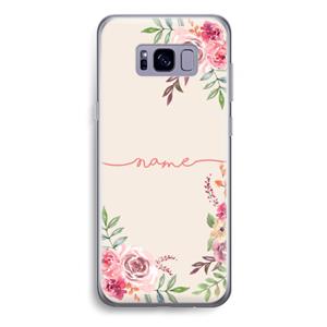 CaseCompany Rozen: Samsung Galaxy S8 Plus Transparant Hoesje