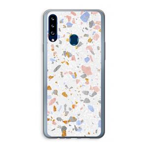 CaseCompany Terrazzo N°8: Samsung Galaxy A20s Transparant Hoesje