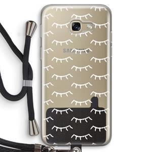 CaseCompany Wimpers: Samsung Galaxy A5 (2017) Transparant Hoesje met koord