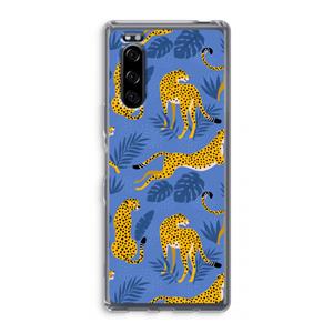CaseCompany Luipaard: Sony Xperia 5 Transparant Hoesje
