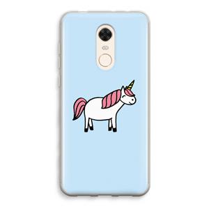 CaseCompany Eenhoorn: Xiaomi Redmi 5 Transparant Hoesje