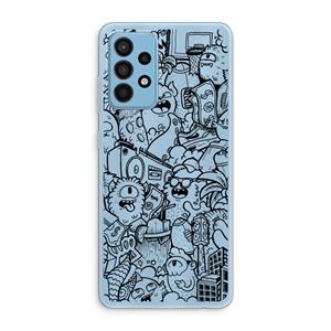 CaseCompany Vexx Black City : Samsung Galaxy A52 Transparant Hoesje