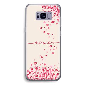 CaseCompany Hartjes en kusjes: Samsung Galaxy S8 Plus Transparant Hoesje