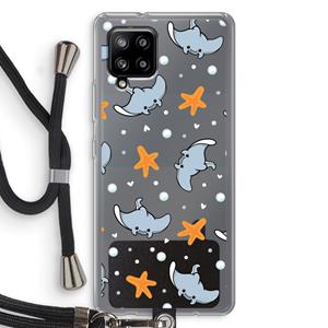 CaseCompany Manta: Samsung Galaxy A42 5G Transparant Hoesje met koord