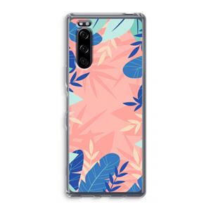 CaseCompany Tropisch: Sony Xperia 5 Transparant Hoesje