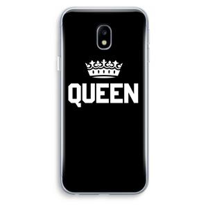 CaseCompany Queen zwart: Samsung Galaxy J3 (2017) Transparant Hoesje