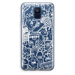 CaseCompany Vexx Mixtape #2: Samsung Galaxy A6 (2018) Transparant Hoesje