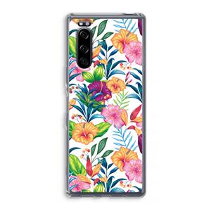 CaseCompany Tropisch 2: Sony Xperia 5 Transparant Hoesje
