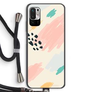 CaseCompany Sunday Chillings: Xiaomi Redmi Note 10 5G Transparant Hoesje met koord