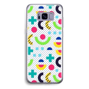 CaseCompany 8-bit N°1: Samsung Galaxy S8 Plus Transparant Hoesje