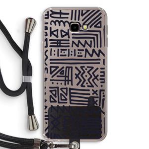 CaseCompany Marrakech print: Samsung Galaxy J4 Plus Transparant Hoesje met koord
