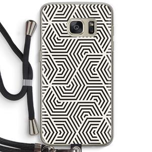 CaseCompany Magic pattern: Samsung Galaxy S7 Transparant Hoesje met koord