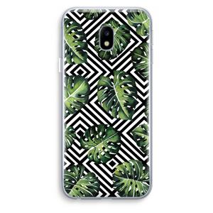 CaseCompany Geometrische jungle: Samsung Galaxy J3 (2017) Transparant Hoesje