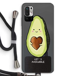 CaseCompany Avocuddle: Xiaomi Redmi Note 10 5G Transparant Hoesje met koord