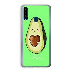 CaseCompany Avocuddle: Samsung Galaxy A20s Transparant Hoesje