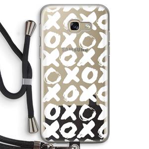 CaseCompany XOXO: Samsung Galaxy A5 (2017) Transparant Hoesje met koord
