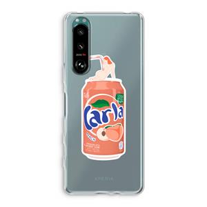 CaseCompany S(peach)less: Sony Xperia 5 III Transparant Hoesje