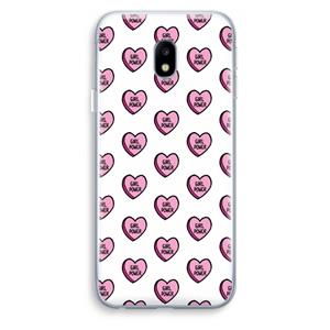 CaseCompany GIRL POWER: Samsung Galaxy J3 (2017) Transparant Hoesje