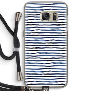 CaseCompany Verrassende lijnen: Samsung Galaxy S7 Transparant Hoesje met koord