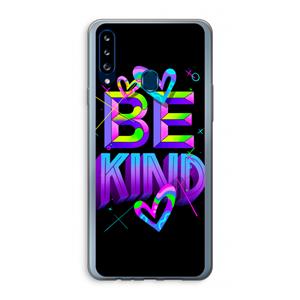 CaseCompany Be Kind: Samsung Galaxy A20s Transparant Hoesje