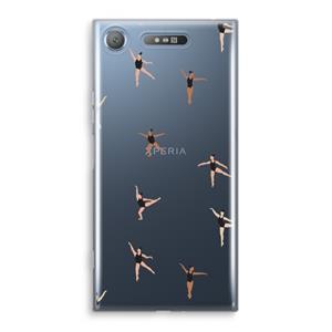 CaseCompany Dancing #1: Sony Xperia XZ1 Transparant Hoesje