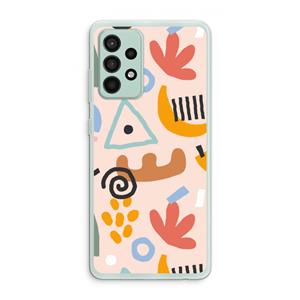 CaseCompany Abstract: Samsung Galaxy A52s 5G Transparant Hoesje