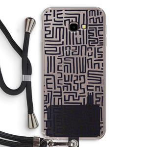 CaseCompany Moroccan Print: Samsung Galaxy J4 Plus Transparant Hoesje met koord