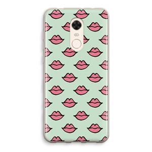 CaseCompany Lipjes: Xiaomi Redmi 5 Transparant Hoesje