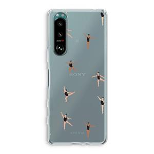 CaseCompany Dancing #1: Sony Xperia 5 III Transparant Hoesje