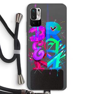 CaseCompany Dream: Xiaomi Redmi Note 10 5G Transparant Hoesje met koord
