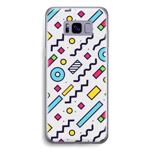 CaseCompany 8-bit N°8: Samsung Galaxy S8 Plus Transparant Hoesje