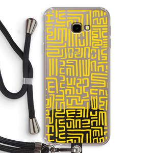 CaseCompany Majorelle Blue Print: Samsung Galaxy J4 Plus Transparant Hoesje met koord