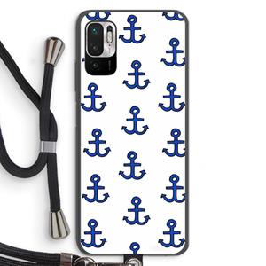CaseCompany Ankers: Xiaomi Redmi Note 10 5G Transparant Hoesje met koord