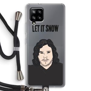 CaseCompany Let It Snow: Samsung Galaxy A42 5G Transparant Hoesje met koord