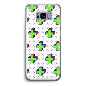 CaseCompany 8-bit N°10: Samsung Galaxy S8 Plus Transparant Hoesje