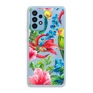 CaseCompany Papegaaien: Samsung Galaxy A52 Transparant Hoesje