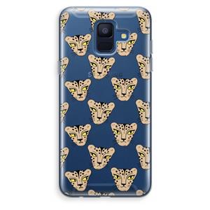 CaseCompany Tijger: Samsung Galaxy A6 (2018) Transparant Hoesje