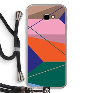 CaseCompany Gestalte 1: Samsung Galaxy J4 Plus Transparant Hoesje met koord