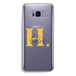 CaseCompany Amber Script: Samsung Galaxy S8 Plus Transparant Hoesje